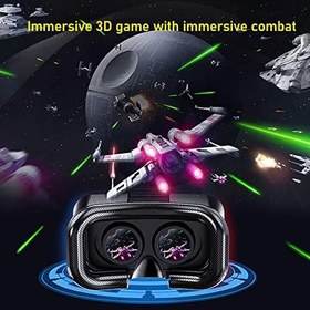 Resim VR Kulaklık, Telefon Için Sanal Gerçeklik VR Kulaklık, Evrensel Cep Telefonu 3D Gözlükler Kask VR Gözlükler, Rahat Giyme, Oyunlar Filmler TV Için, Çoğu Cep Telefonuyla Uyumlu, vr gözlük sanal ger 