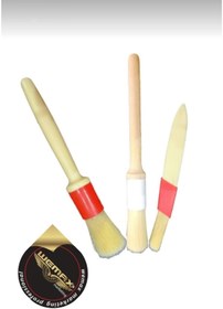 Resim WeMax Detay Iç Dış Klima Motor Temizleme Fırça Seti 3'lu Ahşap Yatsı 