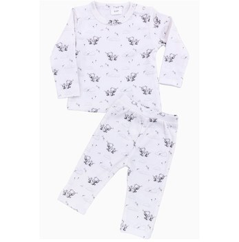 Ozmoz Çapa Baskılı Organik Bebek Pijama Altı Çok Renkli