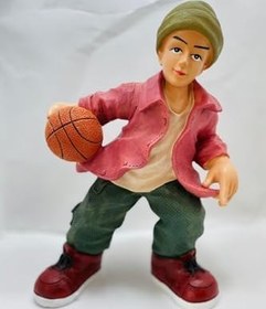 Resim Basketbolcu Çocuk Kumbara ve Biblo, 30 cm Yükseklik 