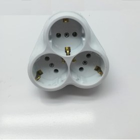Resim Depa 3'lü Topraklı Golyat Priz Papatya Tasarım Priz Duvar Tipi Çoklayıcı Fiş 16A 250V 3500W 