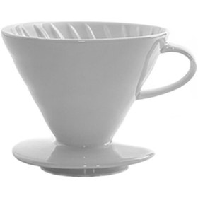 Resim Black Goat V60 02 Beyaz Seramik Dripper - V60 02 White Ceramic Dripper 