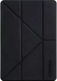 Resim iPad 10.2 2021 9.nesil Uyumlu Kılıf Skinarma Sticker Tasarımlı Arkası Şeffaf Standlı Mageru Kılıf 