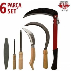 Resim Bağ Bahçe Tarla Ot Çalı Kesme Budama için Orak Tırpan 