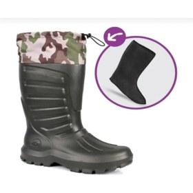 Resim Sonimix Eva Termal Avcı Çizme Haki -30 Derece Soğuğa Dayanıklı 