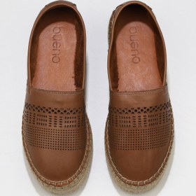 Resim Bueno Shoes Kahverengi Deri Kadın Espadril Babet 01wq3510 