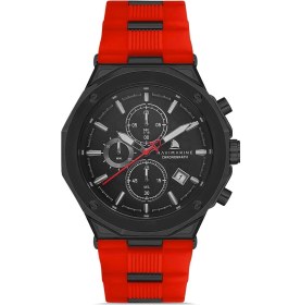 Resim Navimarine Hh03 Chronograph Silikon Kırmızı Erkek Kol Saati Gri 
