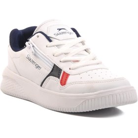 Resim Slazenger Majority G Beyaz-Lacivert Poliüretan Kadın Spor Ayakkabı 