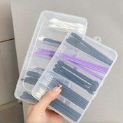 Resim 1 Adet Şeffaf PP Plastik Saç Tokası & Takı Organizatörü Saklama Kutusu, Çok Bölmeli, Taşınabilir Seyahat Makyaj Çantası için Saç Tokaları, Taraklar, Fırçalar, Dolaşmaz Aksesuar Kılıfı, Saç Aksesuarları Depolama, Dayanıklı Tasarım 