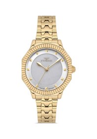 Resim Ferro Fl21632awt-b Quartz Çelik Altın Rengi 32 Mm Kadın Kol Saati Altın 