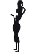 Resim Genel Markalar Afrikalı Kadın Oto Motor Laptop Duvar Folyo Sticker (Tip 8) 25x77 Cm 