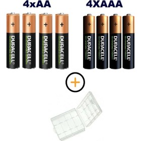 Resim 2500 Mah Şarjlı Aa Kalem Pil 4'lü 750 Mah Aaa Ince Kalem Pil 4'lü Pil Kutusu 