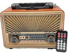 Resim Everton RT-865 Bluetooth-USB-SD-FM-Tf Card Şarjlı Nostaljik Radyo 