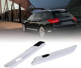 Resim 1 Çift Arka Tampon Trim Şeridi 7452SR 7452SS C5 2007-2019 Için - Çizilmeye Dayanıklı Tampon Koruyucu Trim, Deco Koruma Şeridi 