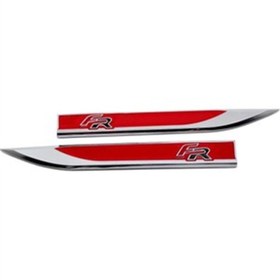Resim NETRON Seat Fr Çamurluk Logosu Metal Bıçak Arma Amblem Logo Kırmızı 