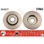 Resim TRW DF4277 Fren Diski Ön Tourneo Connect 02- Transit Connect 02- Havalı 278Mm 