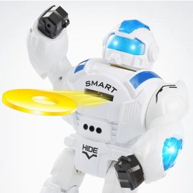 Resim Birlik Oyuncak Uzaktan Kumandalı Disk Atan Süper Robot 