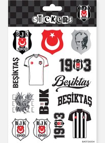 Resim Beşiktaş Sticker Seti Bayrak & Atatürk - Lisanslı Orijinal 
