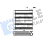 Resim KALE OTO EVAPORATOR TOYOTA COROLLA 1.4-1.6 2.0D-4D 2001-2008 BRAZING AL/AL 255102651058 8850102060 8850102080 