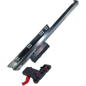 Resim Samet Bas Aç 35.40.45.50 Cm Kısmi Açılır Frenli Çekmece Rayı 40 Cm 