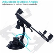 Resim Dancemonkey 7-14 İnç Tablet Araç Kontrol Paneli, 360 Döndürme Cam Vantuz İpad Tutucu 