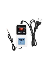 Resim Leezsing 110-220v 10a 1500w Elektronik Sıcaklık Kontrol Cihazı Çıkış Duvara Monte Akıllı Dijital Ekranlı Sıcaklık Kontrol Anahta-179 