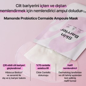 Resim Mamonde - Probiotics Ceramide Ampoule Mask Pack (Bariyer Koruyucu ve Yoğun Nemlendirici Seramidli Ampul Maske) 23ml 