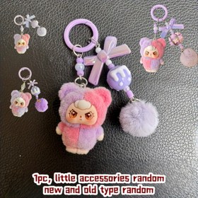 Resim 1 adet sevimli anahtar zinciri özel hediye, telefon & çanta süsü sürpriz hediyesi yeni ve eski tip rastgele. 