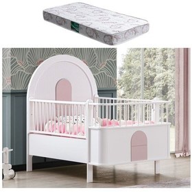 Resim Mdf Beşik Venüs Büyüyen Beşik + 1 Adet Comfort Yatak 90x130 Beyaz 