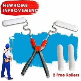 Resim Buffer Nano Süngerli Damlatmaz Mobilya Ve Duvar Boyama Rulosu Hem Köşe Hem Düz Zemin 