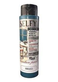 Resim Rich Selfy Decor Vernikli Boya 500 Cc 5838 Pasifik 