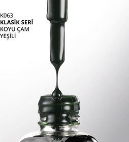 Resim Kalıcı Oje K063, Koyu Çam Yeşili, 10 Ml 