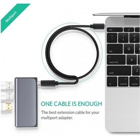 Resim Ugreen USB3.1 Thunderbolt 3 Type-C Uzatma Kablosu 50 CM 