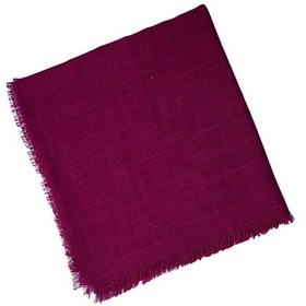 Resim Mim Eşarp Enba Flamlı Yazma %100 Pamuk Nefes Alan Doğal Kumaş Bordo 