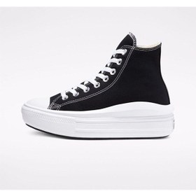 Resim Converse Ctas Move Hi Kadın Günlük Ayakkabı 568497C Siyah-Siyah-36 