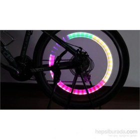 Resim Bicycleworld İkili Çok Renkli Led Işık Hareket Sensörlü Bisiklet Motorsiklet Sibop Işığı (2'Li) 