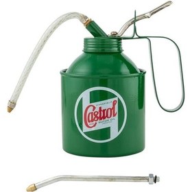 Resim Retro Yağdanlık Yeşil Pompalı 500ml / Castrol 
