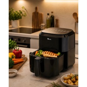 Resim MiraLive 4 Litre Dijital Air Fryer Yağsız Sıcak Hava Fritözü 1360W Güç 