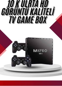 Resim nerede bulurum 10K Ultra Hd Video Oyun Konsolu Android Tv Box 2.4g Game Stick 
