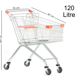 Resim Marketix Atmaca Metal Market Alışveriş Arabası 120 Litre 