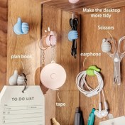 Resim 8 Adet El Şeklinde Kauçuk Araba Düzenleyici Kanca - Kendinden Yapışkanlı Mini Kablo & Moda Gözlük Tutucu, Araç Gösterge Paneli Organizasyonu için Aksesuarlar, Dayanıklı Plastik Yeşil Dekoratif Klipsler, Araba Kancaları, Eğlenceli Tasarım, Sağlam Yapı 