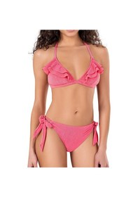 Resim Endeep Kadın Fırfırlı Pembe Bikini Takımı 
