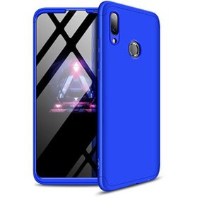 Resim Microsonic Huawei Y7 2019 Kılıf Double Dip 360 Protective Mavi 