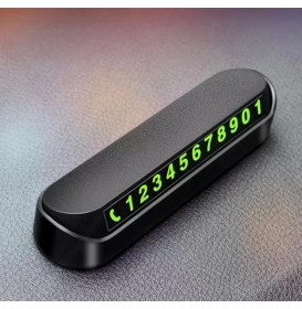 Resim Içi Park Telefon Numarası Fosforlu Numaratör Oto Cam Kartı 