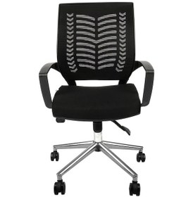 Resim Yumi Krom Çalışma Koltuğu Bilgisayar Koltuğu Fileli Koltuk Çalışma Sandalyesi Ofis Koltuğu Siyah 