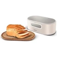 Resim Renklimestore Stream 2in1 Ekmek Kutusu/kesme Tahtası Cream 