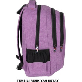 Resim Relaxion Su Geçirmez Çok Gözlü Sırt Çantası Gri 5054 Gri 