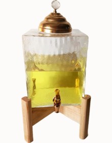 Resim Cam Sebil, Şerbetlik, Limonatalık 8,5 Lt. Şeffaf 
