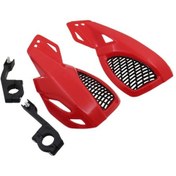 Resim 24cm Motosiklet Handguard Kawasaki Suzuki Honda Yamaha Moto Dirt Bike Atv'leri Mount Kit Bisiklet Kırmızı 
