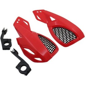 Resim 24cm Motosiklet Handguard Kawasaki Suzuki Honda Yamaha Moto Dirt Bike Atv'leri Mount Kit Bisiklet Kırmızı 